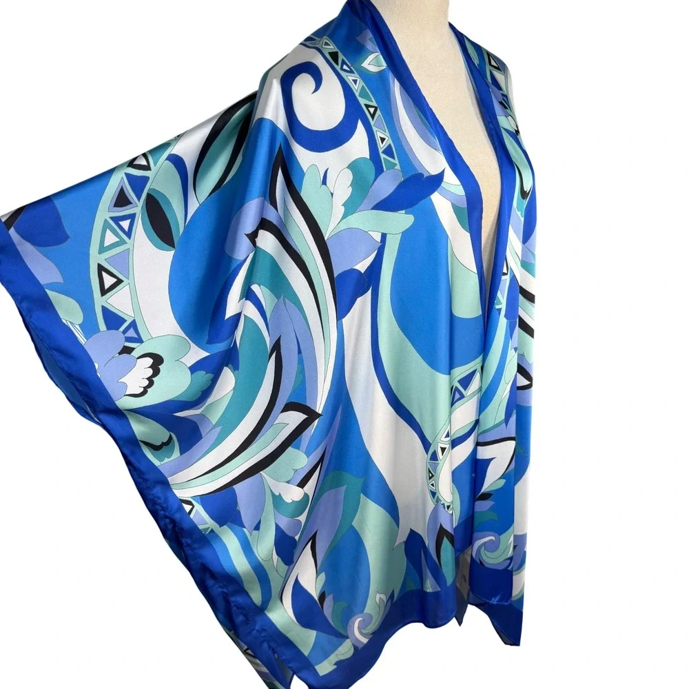 Jean-Pierre Klifa Paris Principe Kimono‎ Wrap NWT UPF 50+ Resortwear Coverup OS
